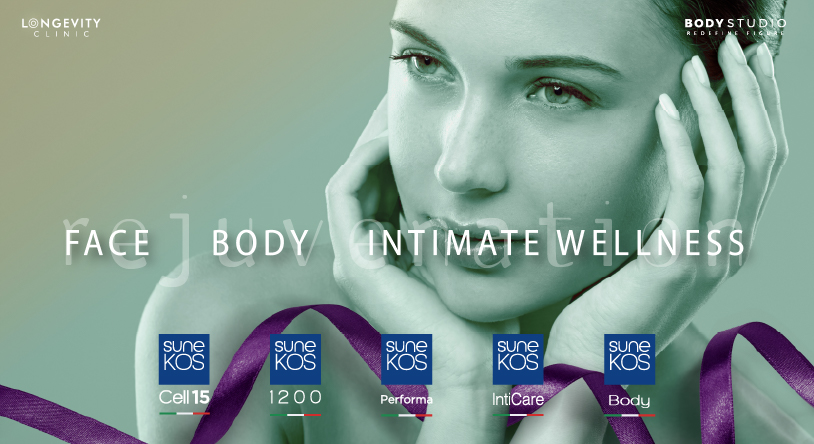 total biological repair with SUNEKOS at LISA Skin Clinic - Aesthetic Centre with Sunekos Cell15, Sunekos 1200, Sunekos Performa, Sunekos BODY, and Sunekos Inticare. only longevity clinic in india offering biological repair by board certified dermatologist. experience the Longevity Clinic by A4M CERTIFEID Dr JENNY MATHEW